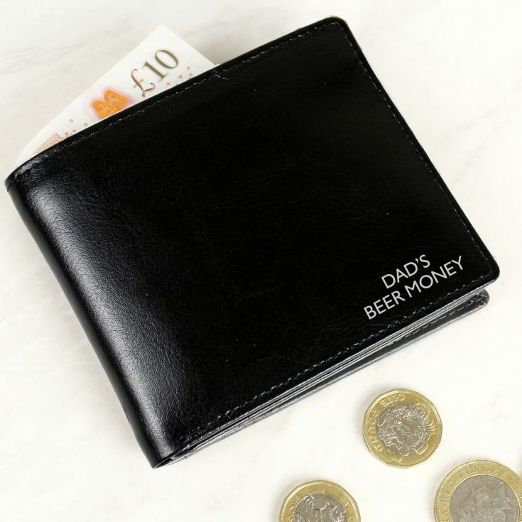 Personalised Message Leather Wallet product image