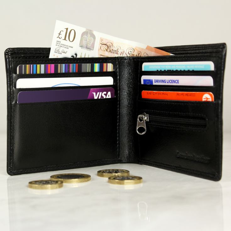 Personalised Message Leather Wallet product image