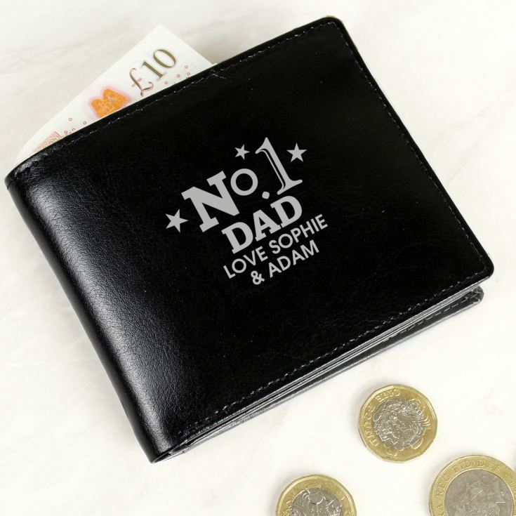 Personalised No.1 Leather Wallet product image