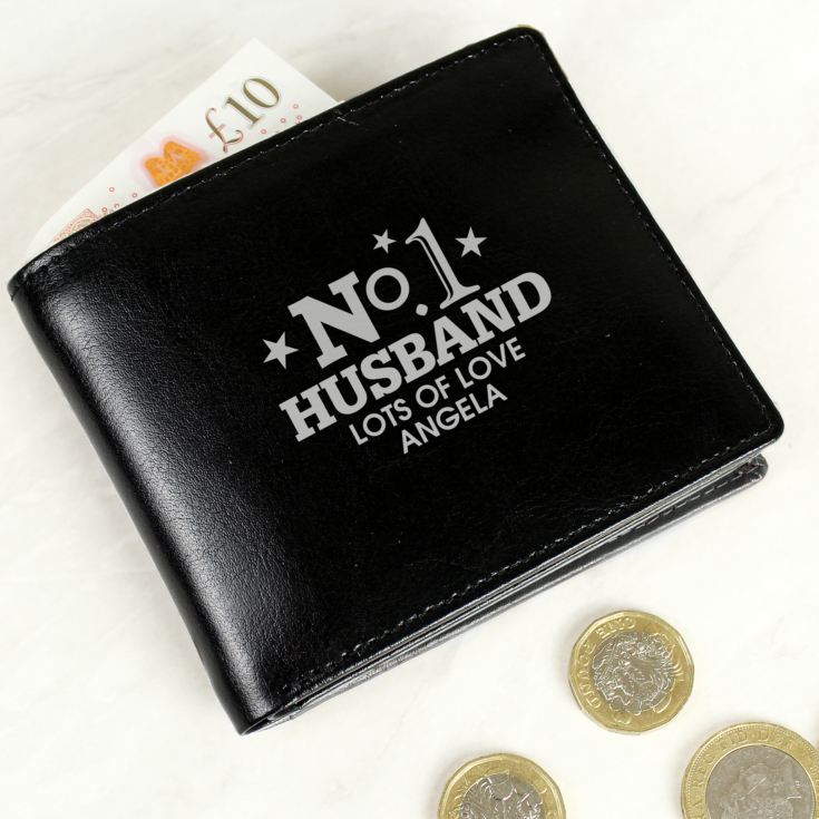 Personalised No.1 Leather Wallet product image