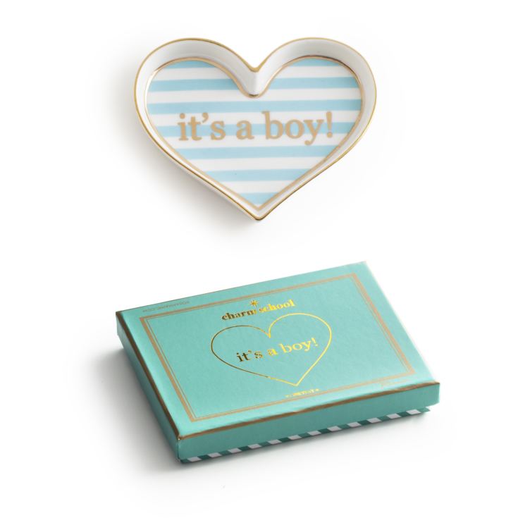 Charm School 'It's A Boy' Heart Shaped Tray product image