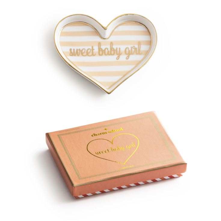 Charm School Heart Shaped Tray - Sweet Baby Girl product image