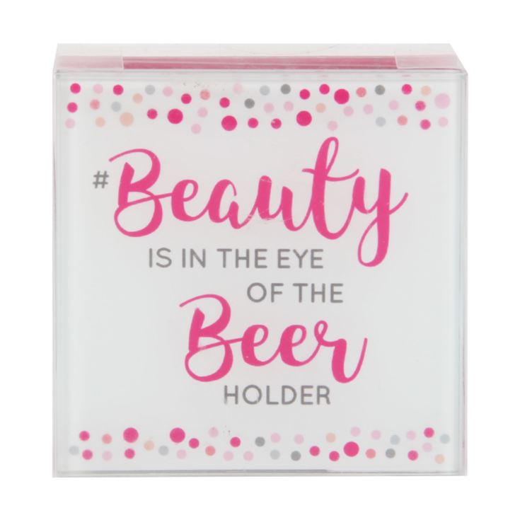 Girl Talk Set of 4 Coasters Beer, Partner, Dance, Be Gin product image