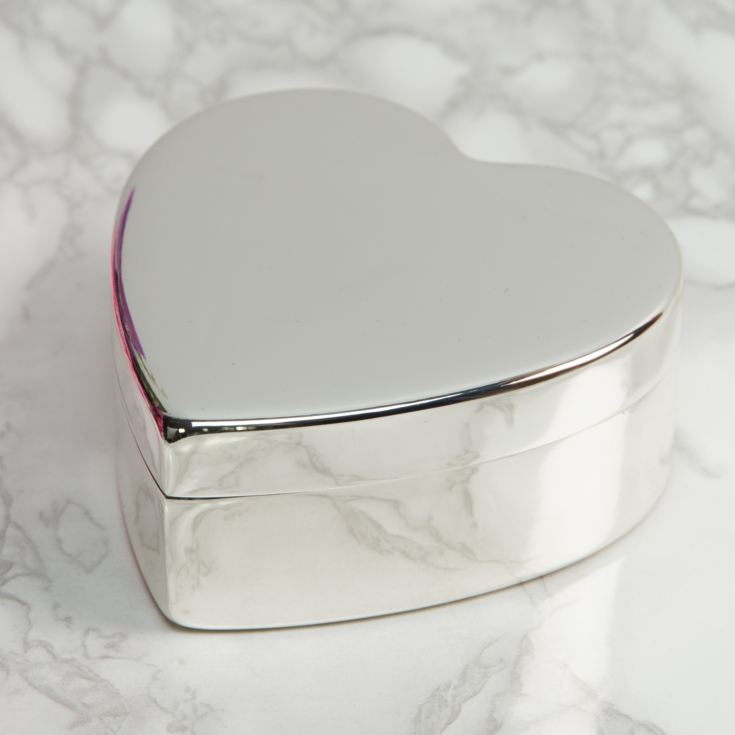 Sophia Silverplated Heart Shaped Trinket Box product image