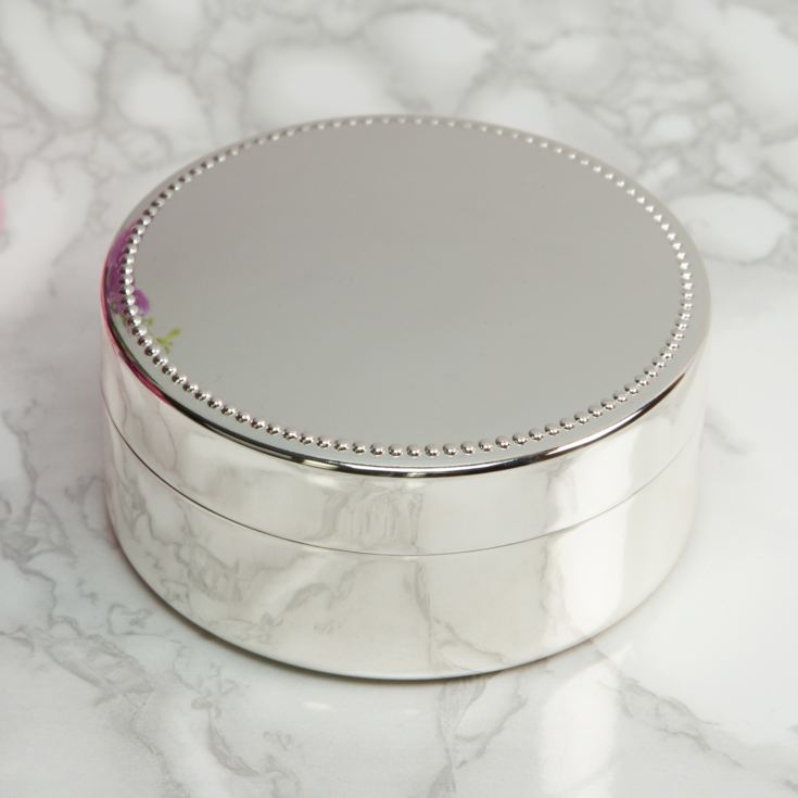 Sophia Silverplated Round Trinket Box product image