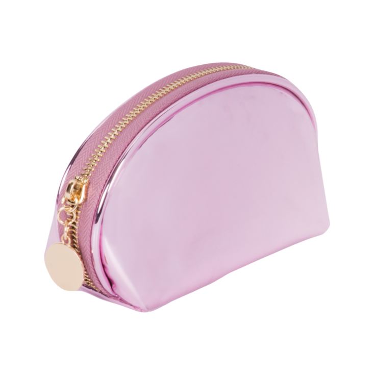 Girl Talk Metallic Pink Cosmetic Case product image