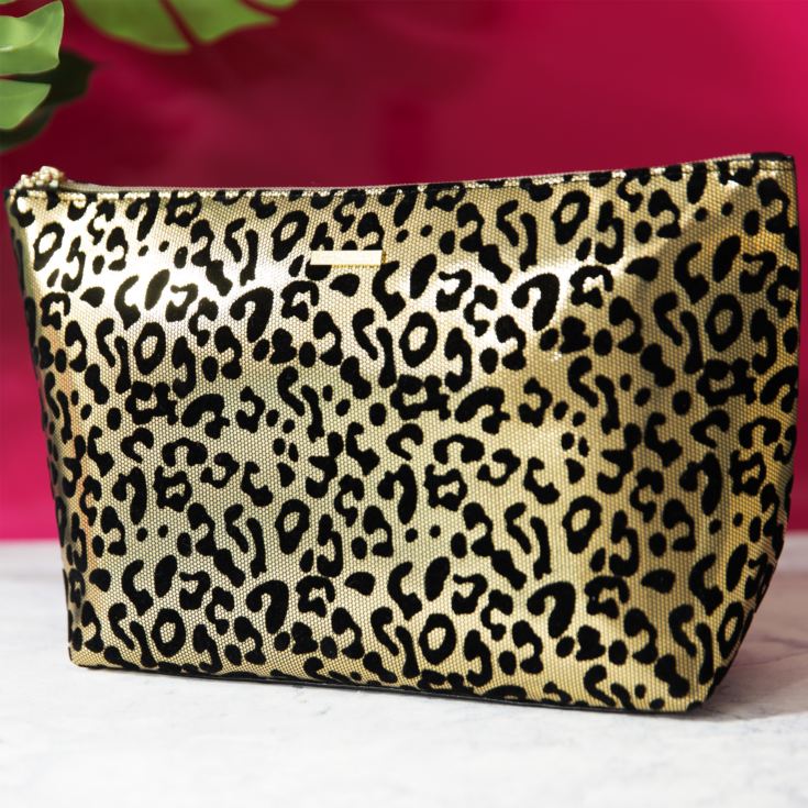 Juicy Couture Gold Leopard Print Cosmetic Bag product image