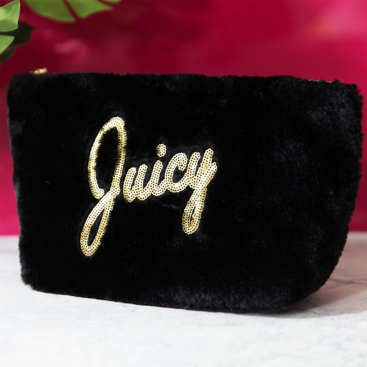 Juicy Couture Black Pyramid Style Cosmetic Bag product image