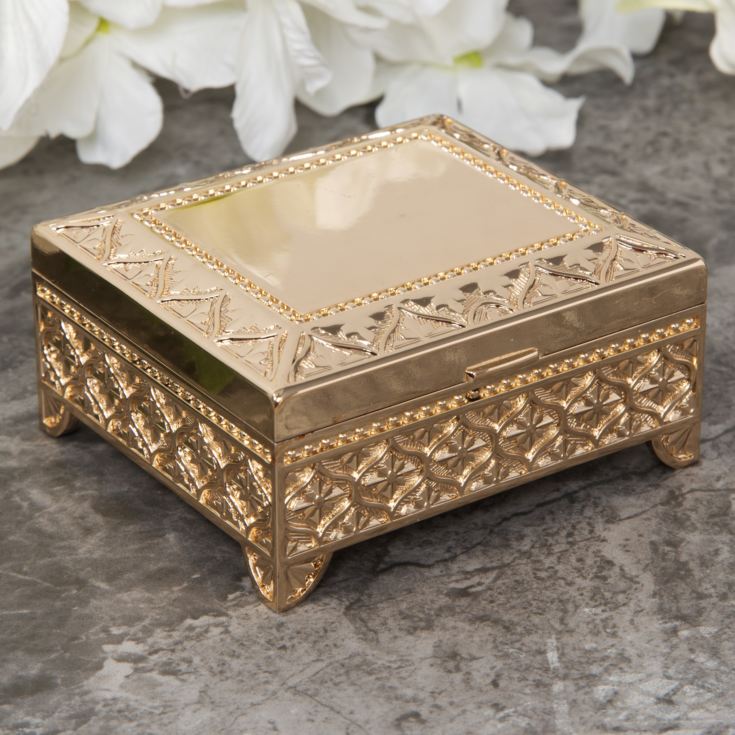 Sophia Gold Plated Look Oblong Trinket Box product image