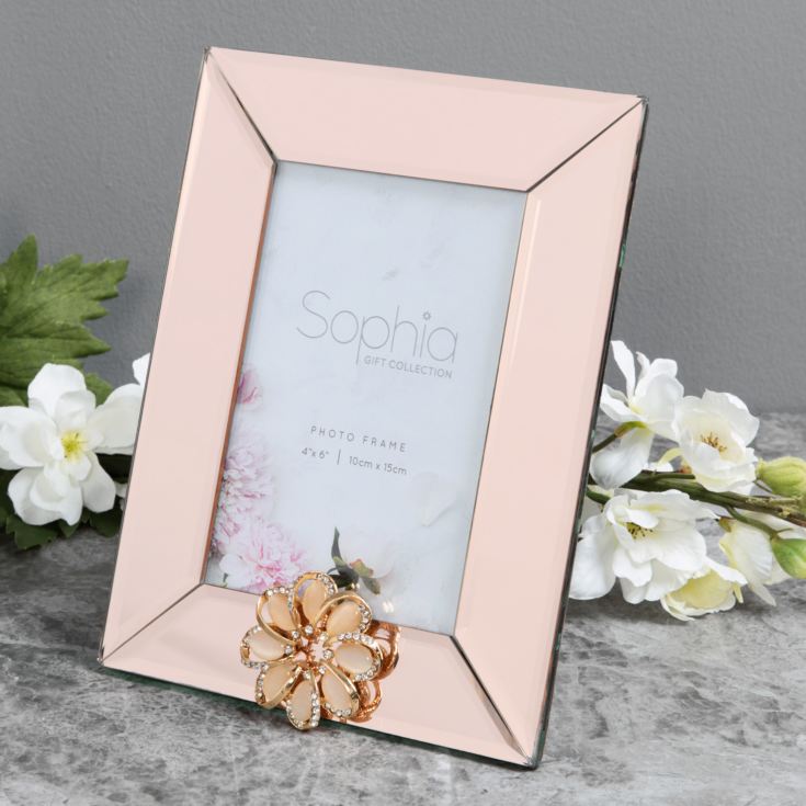 4" x 6" - Sophia Champagne Mirror Glass Photo Frame product image