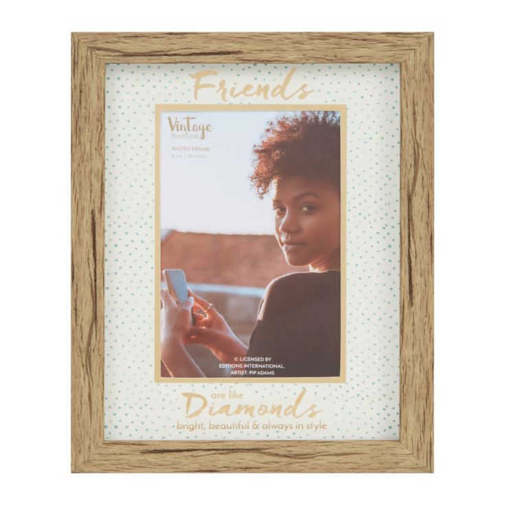 4" x 6"- Vintage Boutique Frame - Friends Are Like Diamonds product image