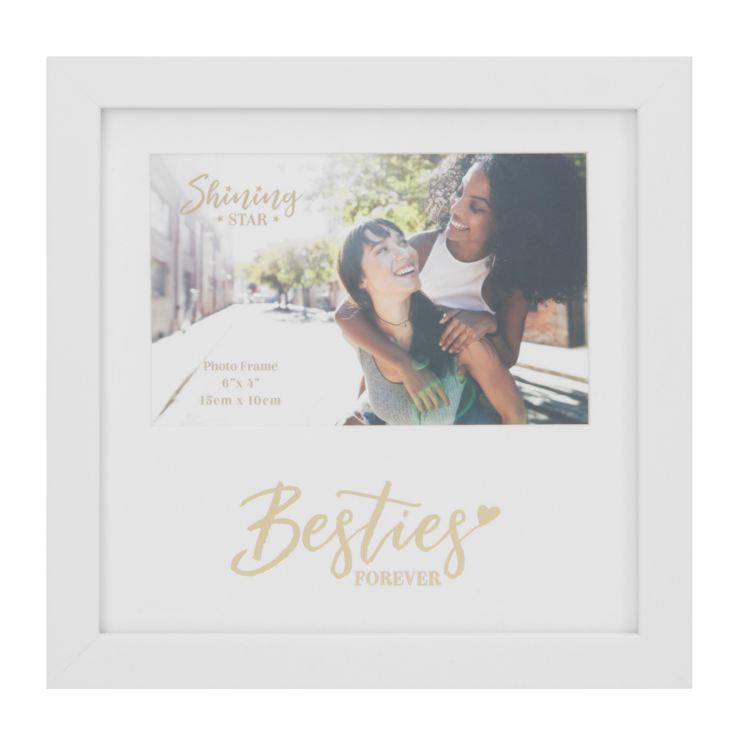 6" x 4" - Gold Foiled Photo Frame - Besties Forever product image