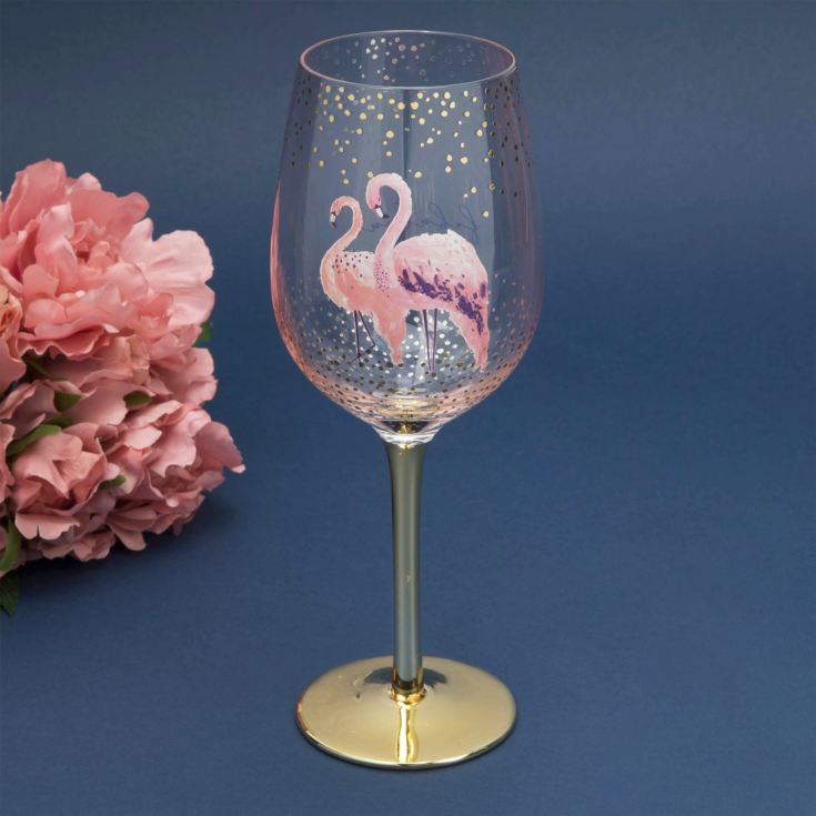 Fabulous Flamingo Wine Glass product image