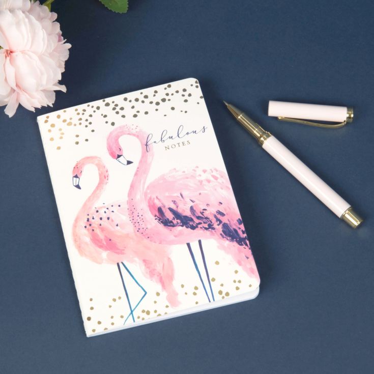 Fabulous Flamingo A6 64 Page Notepad & Pen Gift Set product image