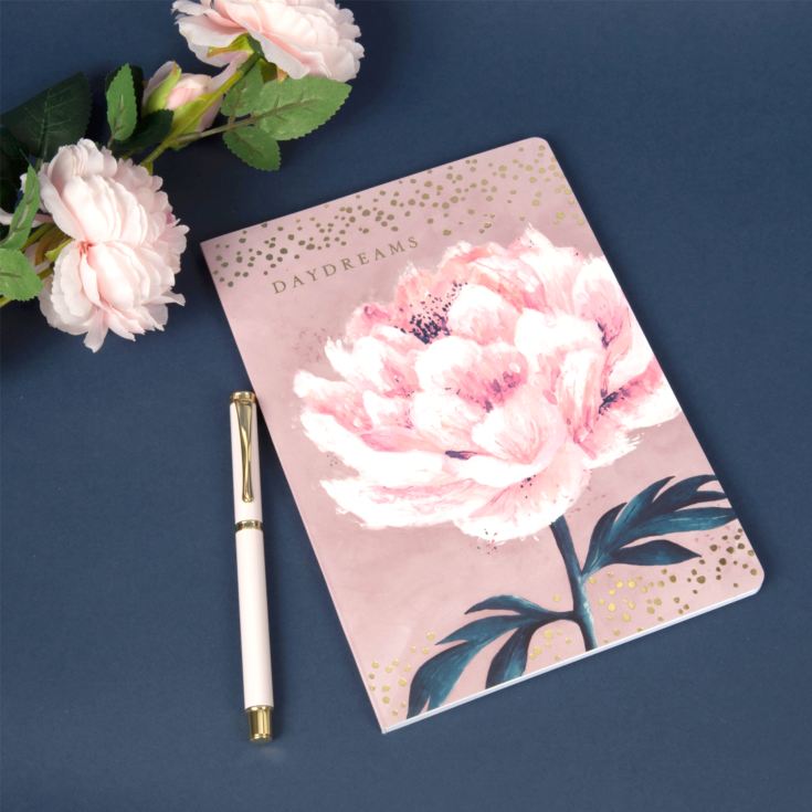 Daydreams Pink Floral A5 64 Page Notepad & Pen Gift Set product image