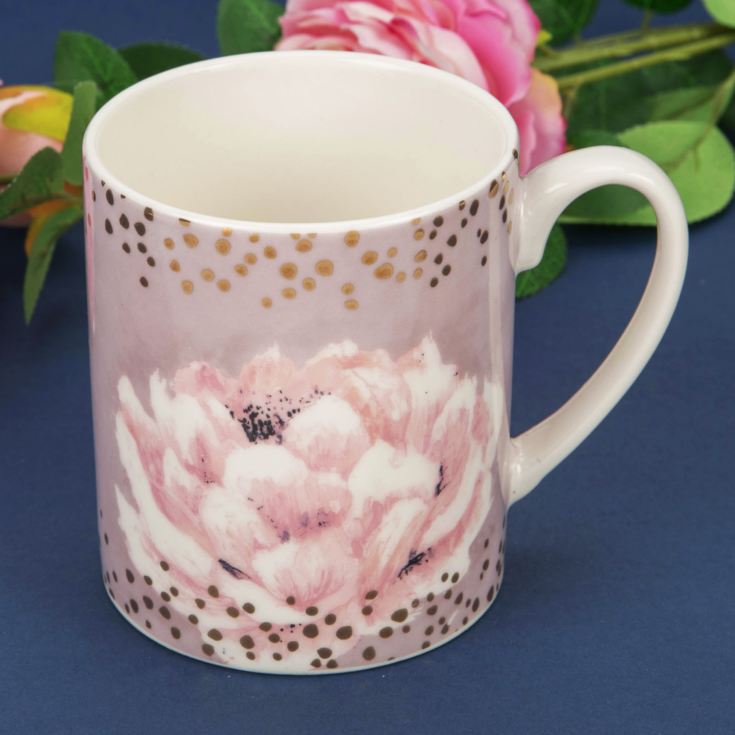 Swan Lake Pink Floral Porcelain Mug product image