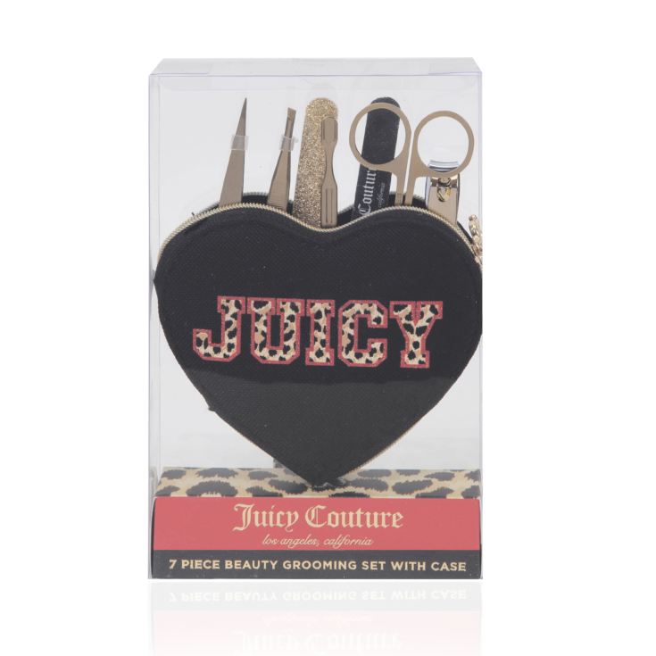 Juicy Couture 7 Piece Beauty Grooming Set with Heart Case product image