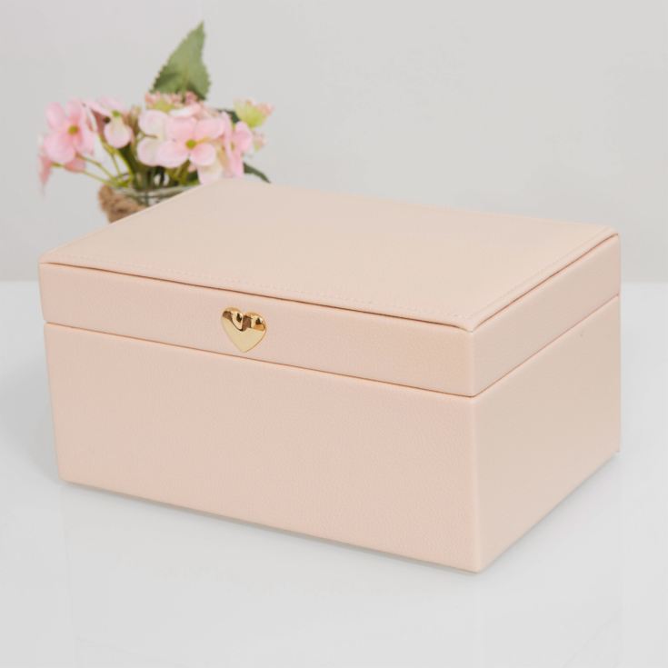 Estella Blush Leatherette Jewellery Box - Medium product image