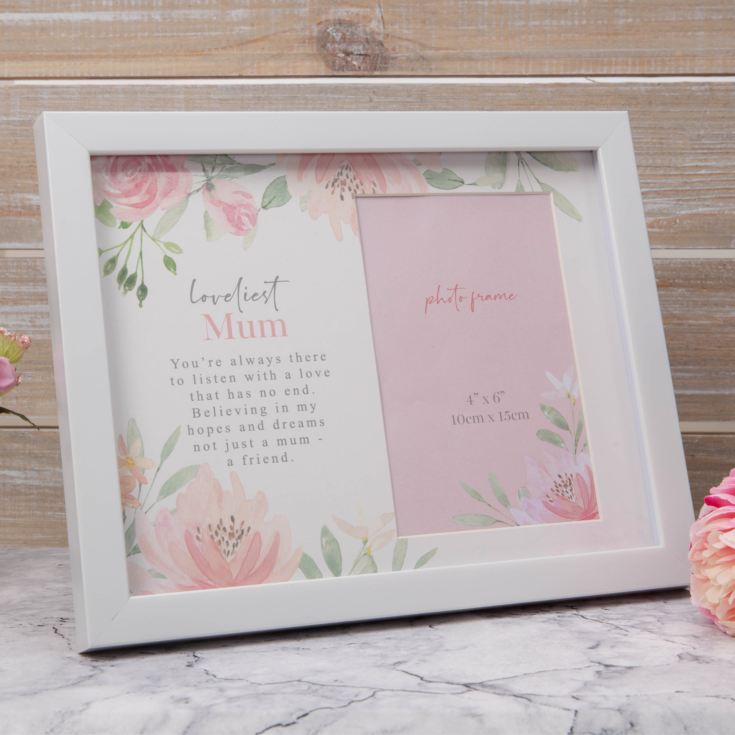 Sophia Box Photo Frame with Mount - Loveliest Mum 4" x 6" product image