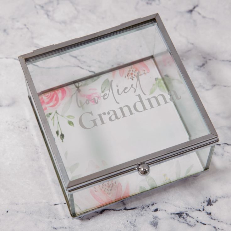 Sophia Glass Trinket Box - Loveliest Grandma product image