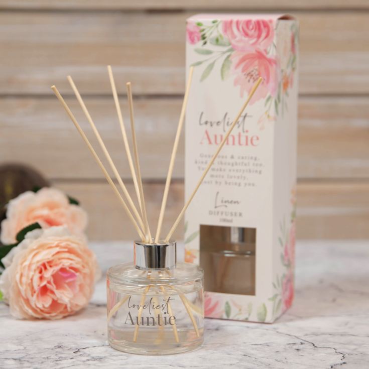 Sophia Scented Reed Diffuser Gift Set - Loveliest Auntie product image