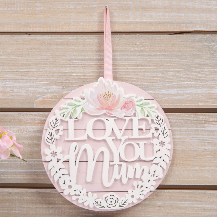 Sophia Hanging Round Plaque - Love You Mum product image