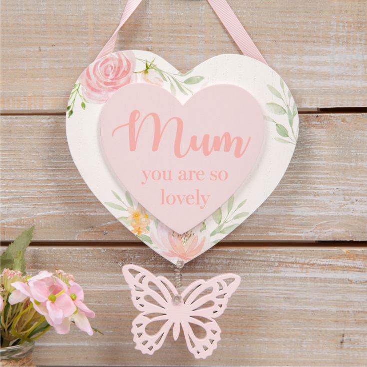 Sophia Hanging Heart Plaque - Mum 23 cm product image