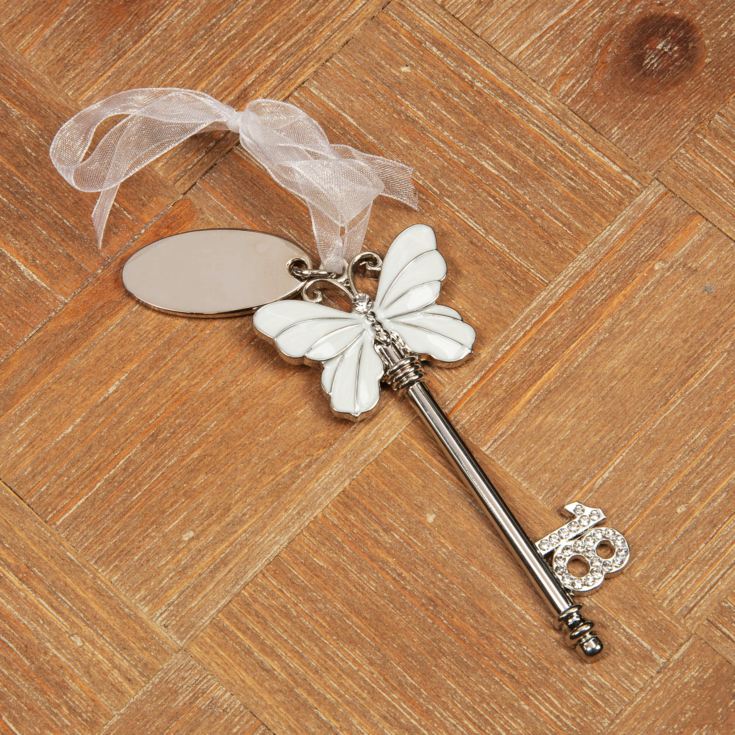 Sophia Key - White Butterfly Design & Engraving Plate - 18 product image