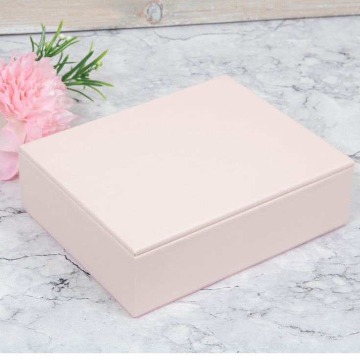 Sophia Large Leatherette Pink Jewellery Box product image