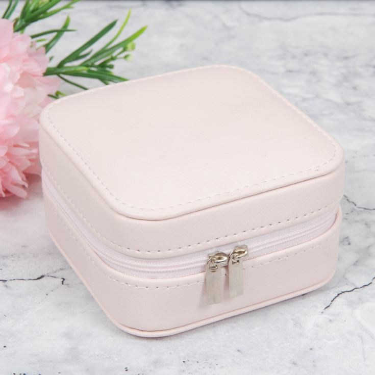 Sophia Small Leatherette Pink Jewellery Box product image