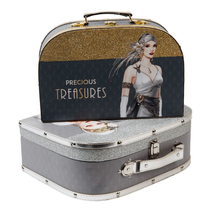 'Charleston' Set of 2 Suitcase Storage Boxes product image