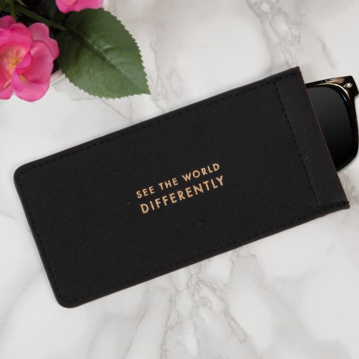 'By Appointment' Black Leatherette Glasses Case "See..." product image