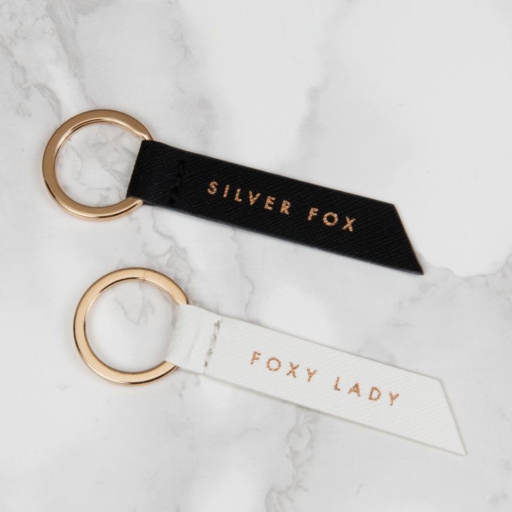'By Appointment' Set of 2 Keyrings - Foxy Lady/Silver Fox product image