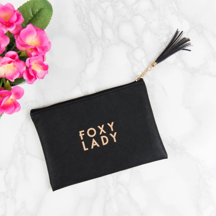 Black Coin Purse with Tassel "Foxy Lady" product image