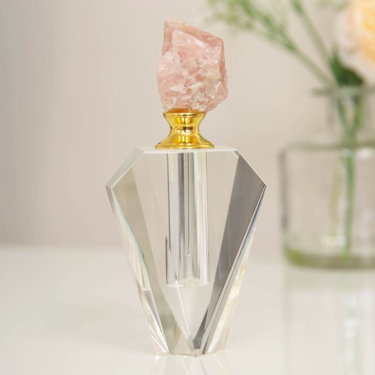 Estella Pink Stone & Glass Perfume Bottle product image