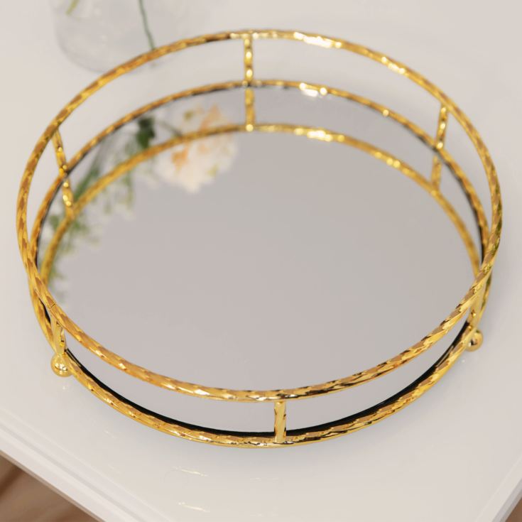 Estella Gold Metal Mirrored Tray product image