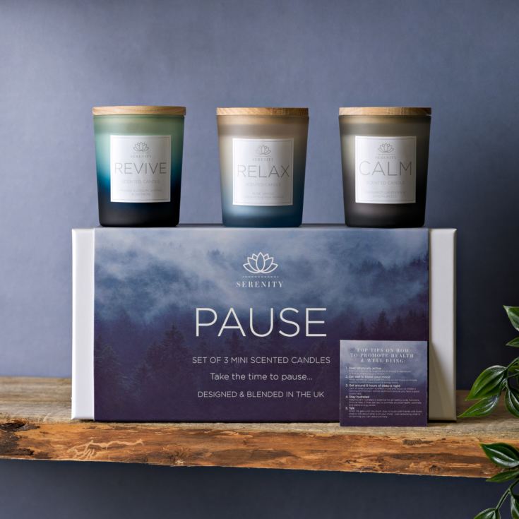 Serenity Pause Set of 3 Candles 70g product image