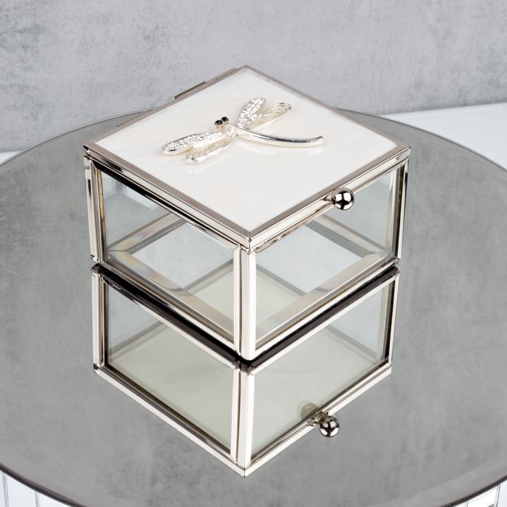 Sophia Dragonfly Trinket Box with Enamel Lid and Diamantes product image