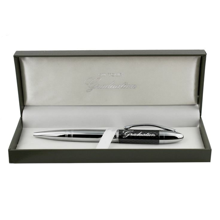 Black & Silver Graduation Ballpoint Pen product image