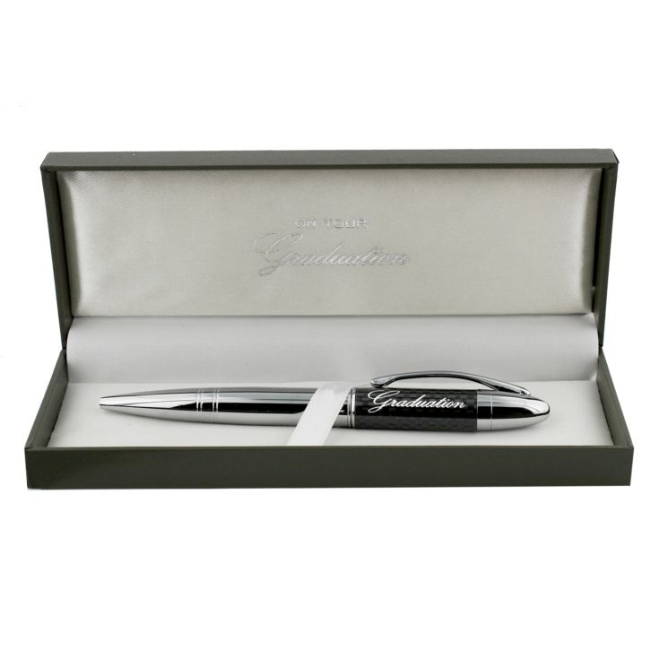 Black/Chrome Plated Pen - Graduation product image