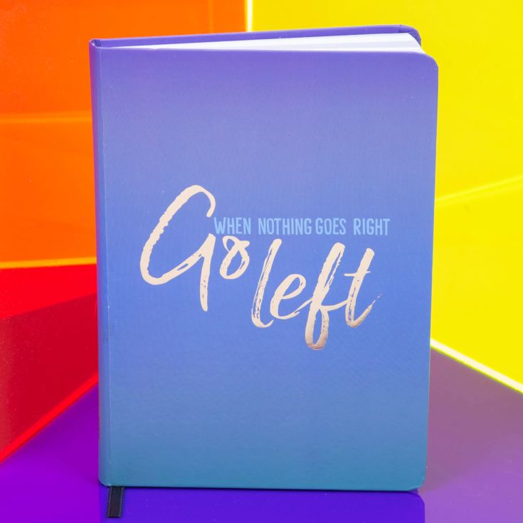 Tutti Frutti When Nothing Goes Right, Go Left A5 Notebook product image