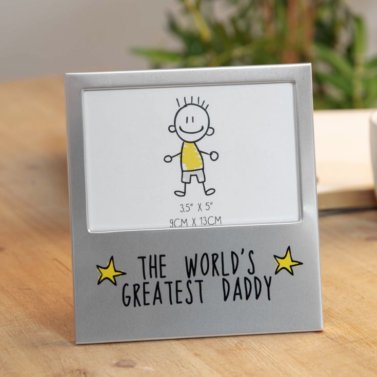 Aluminium Photo Frame 5" x 3.5" - Greatest Daddy product image