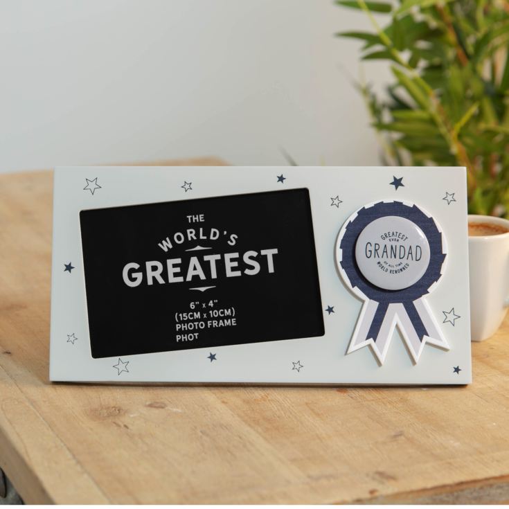 6" x 4" - Greatest Grandad Rosette Photo Frame product image