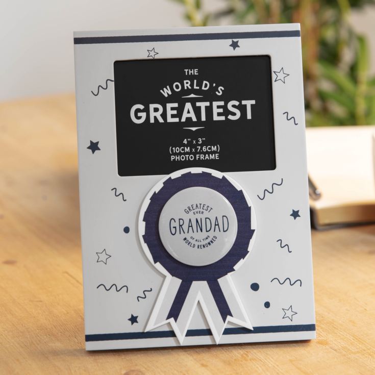 World Greatest Grandad Frame with Top On 4" x 3" product image