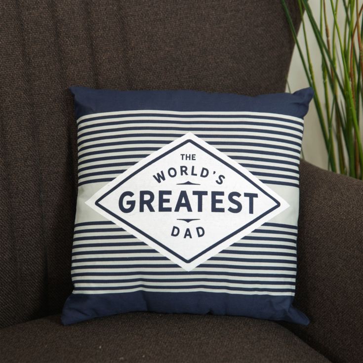 The World's Greatest Dad Square Scatter Cushion - 30cm product image