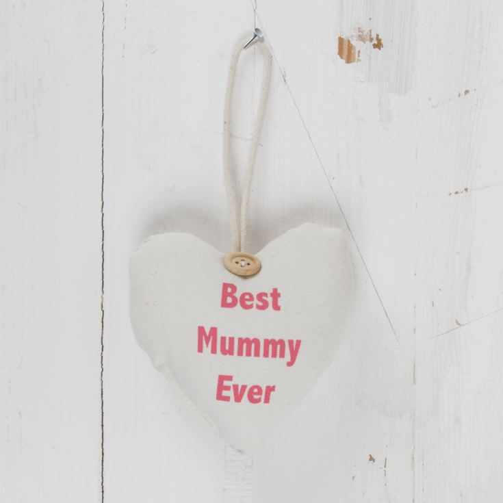 Best Mummy Ever Hanging Fabric Heart product image