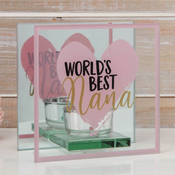 Glass Tealight World''s Best Nana The Gift Experience
