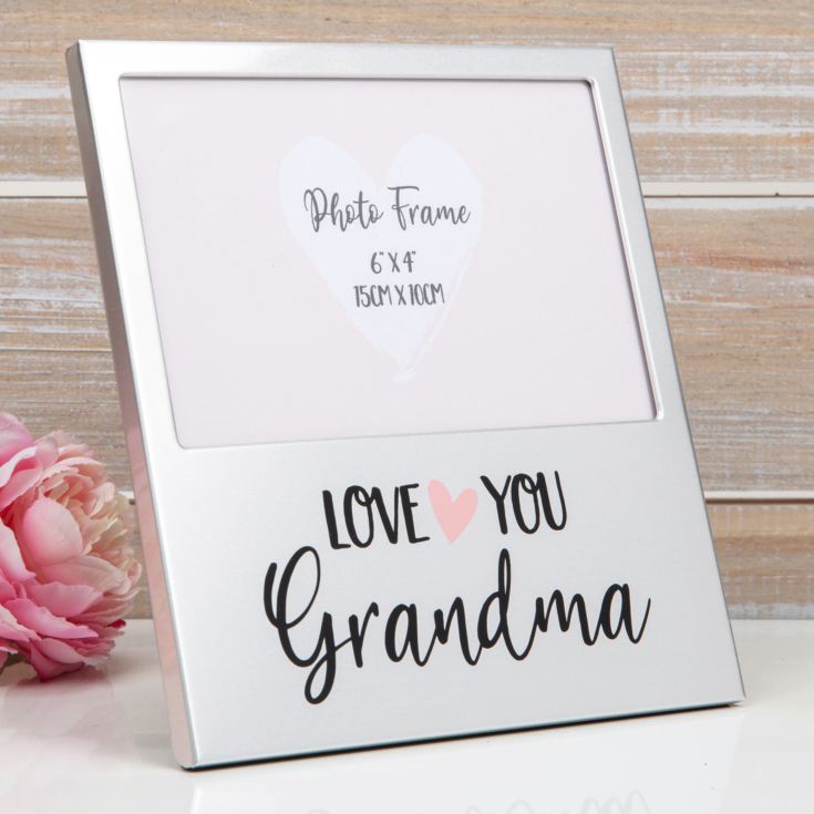 6" x 4" - Aluminium Photo Frame - Love You Grandma product image