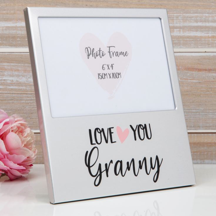 6" x 4" - Aluminium Photo Frame - Love You Granny product image