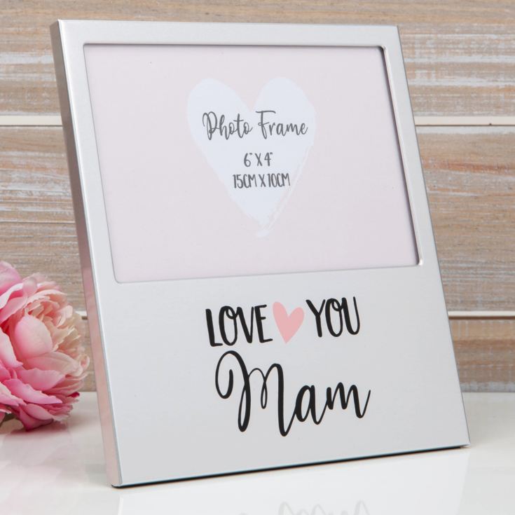 Aluminium Photo Frame 6" x 4" - Love You Mam product image